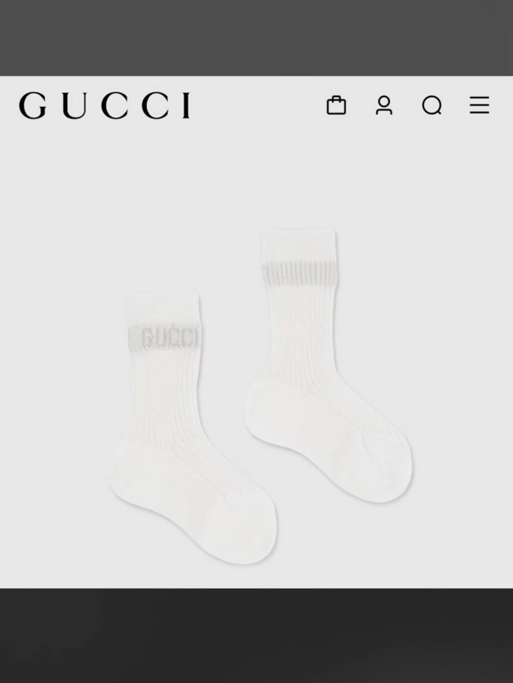 Gucci Baby Socks.